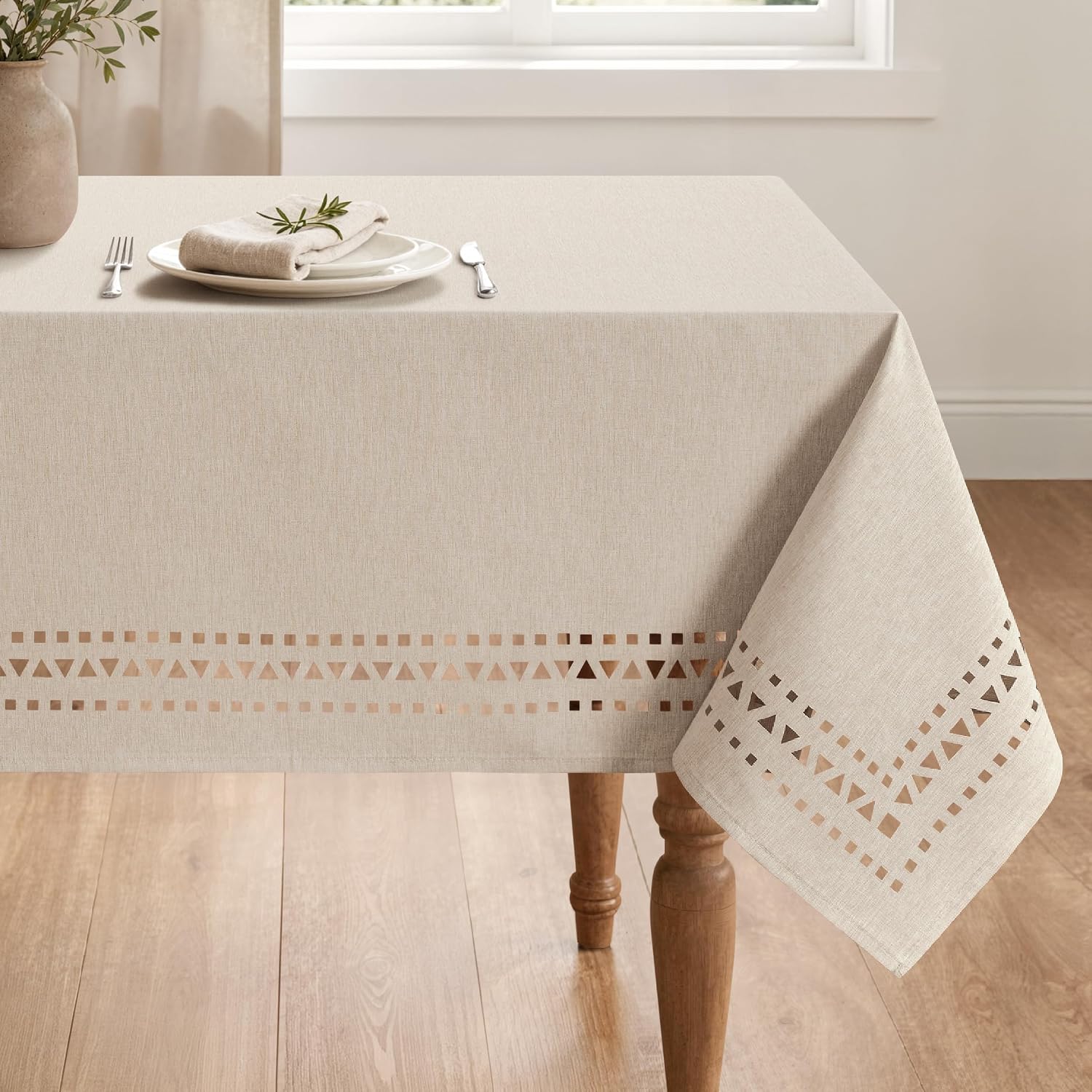 Detalle de MIULEE Rectangle Tablecloth 60 x 104 Inches