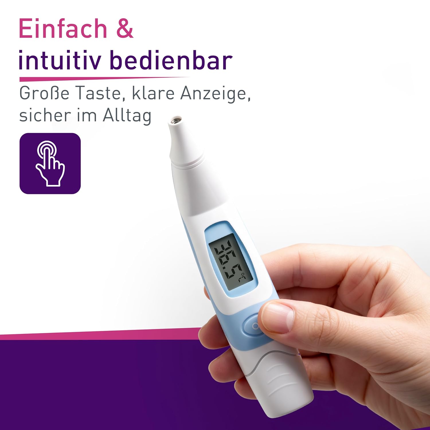 Detalle de scala SC 8172 infrarood oorthermometer met 9 geheugenplaatsen en koortsalarm
