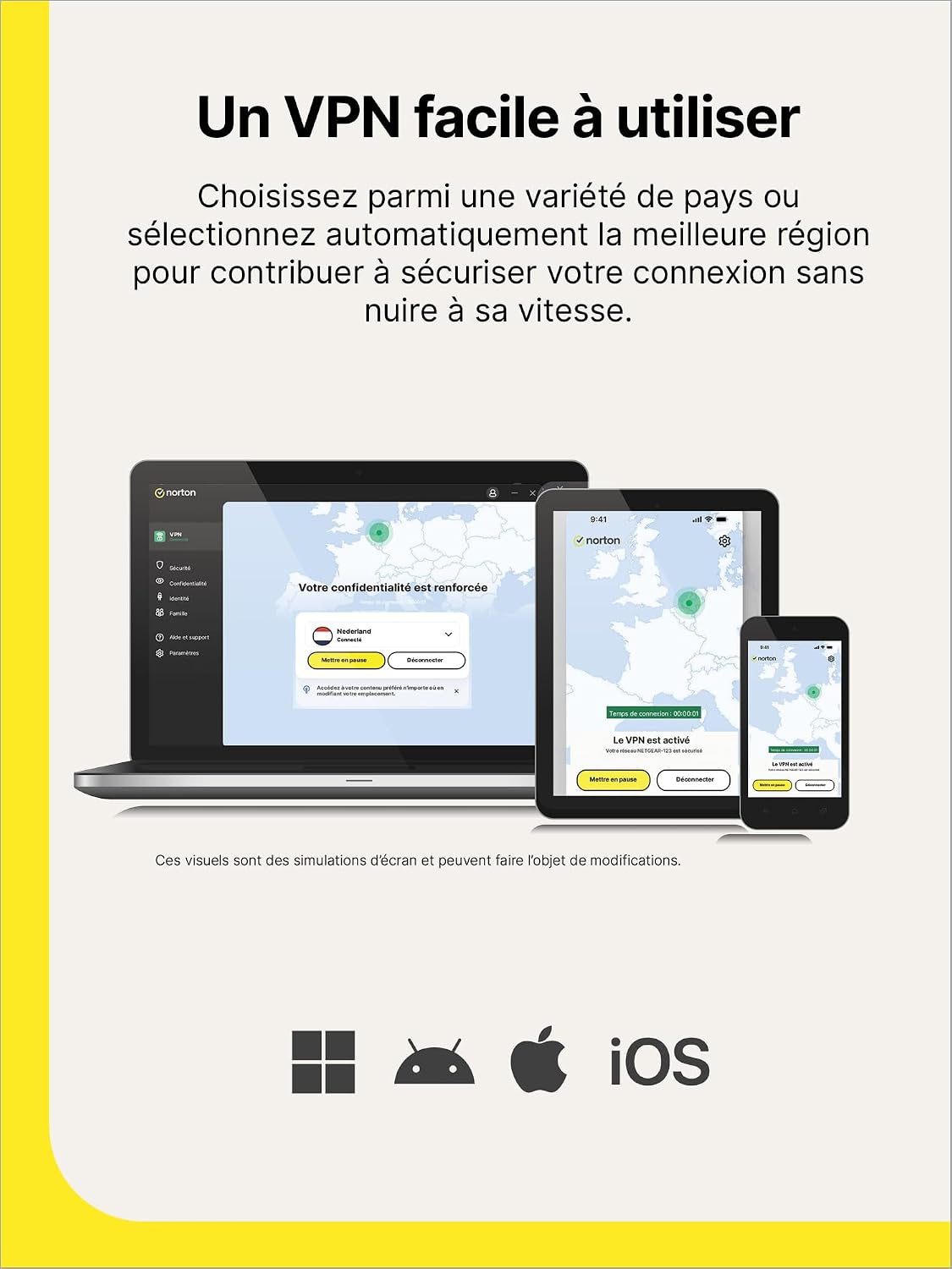 Thumbnail 1 de Norton VPN Standard 2026 — 10 appareils, 1 an d’abonnement avec renouvellement automatique