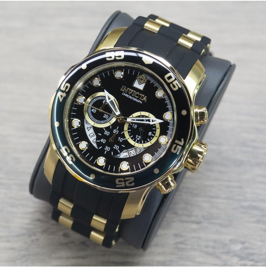 Detalle de Invicta Pro Diver 44522: Orologio da uomo in acciaio inox, cassa 48 mm con movimento al quarzo
