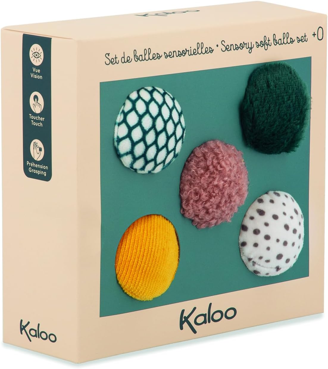 Detalle de KALOO Stimuli Mi Juego de 5 Bolas Sensoriales 5 cm