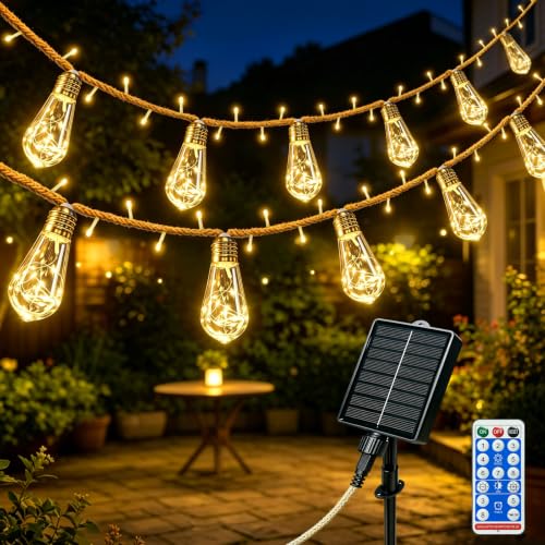 Detalle de Catena Luminosa Esterno Solare 10M con 15 Lampadine S17 di FIFlying