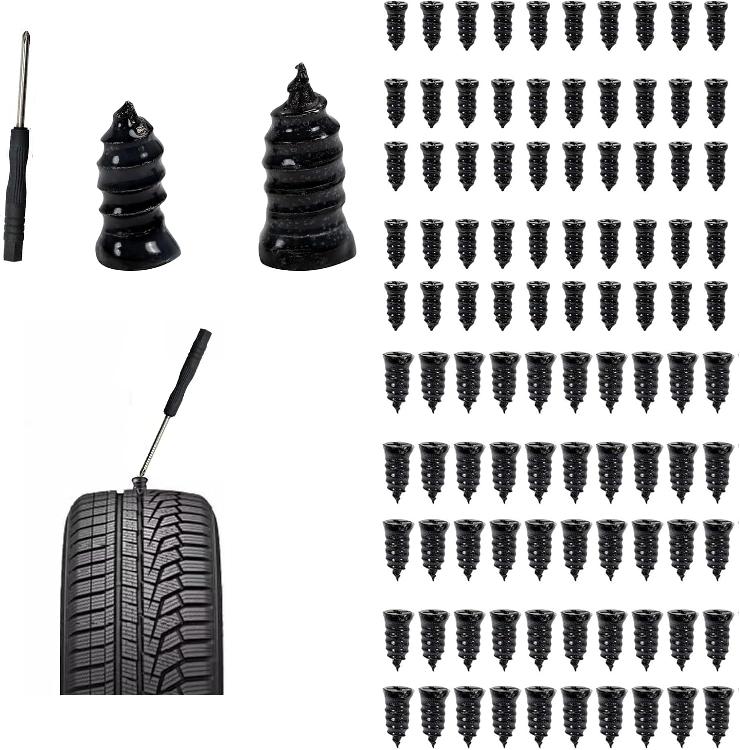 Detalle de Tubeless Tyre Repair Kit, 100 Pieces