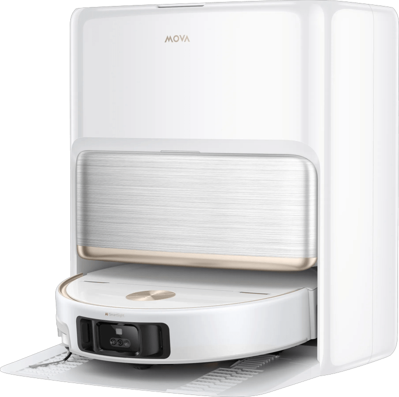 Detalle de Mova V70 Ultra Complete White – leistungsstarker Saugroboter mit MaxiReachX