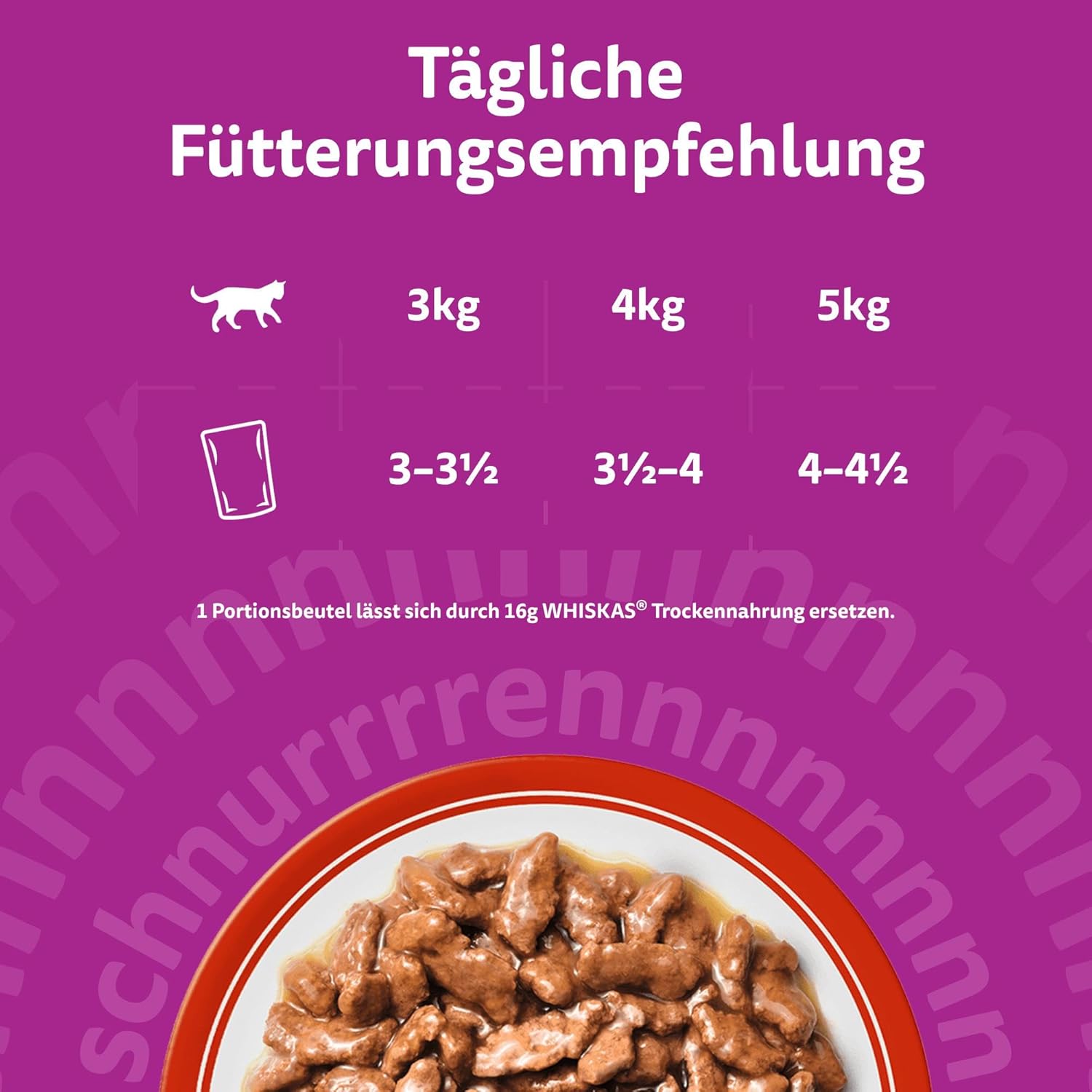 Detalle de Whiskas 7+ Katzenfutter Klassische Auswahl in Sauce – 12x85 g (4× Pack) für Katzen ab 7 Jahren