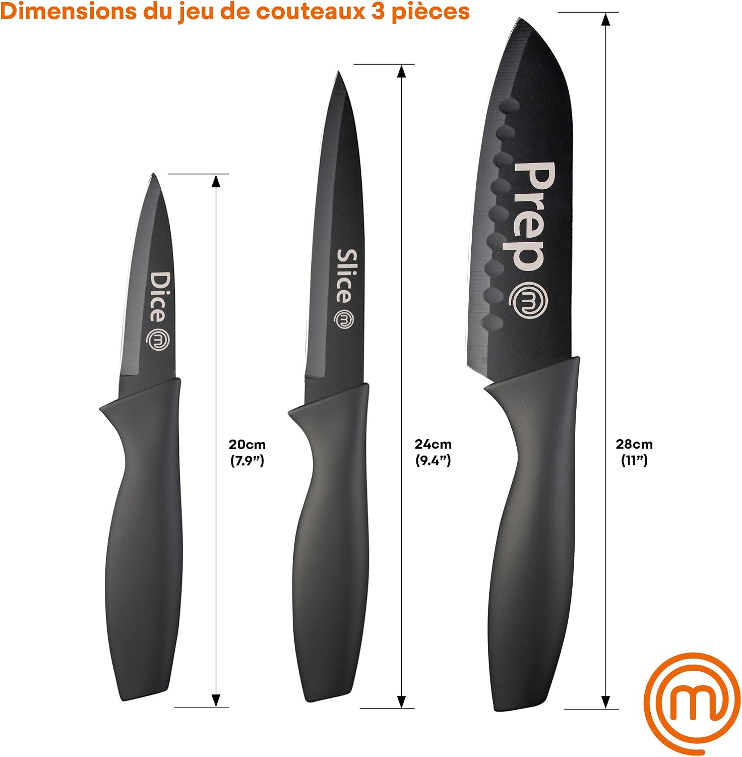 Thumbnail 6 de Set de couteaux cuisine MasterChef 3 lames