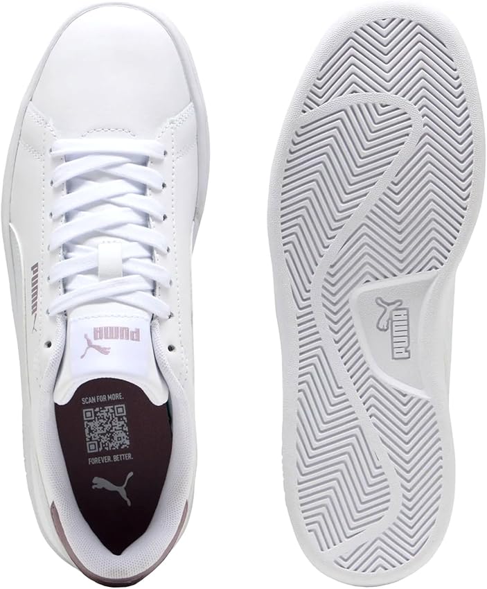 Thumbnail 4 de PUMA Smash 3.0 L Zapatillas Unisex Blancas y Plateadas