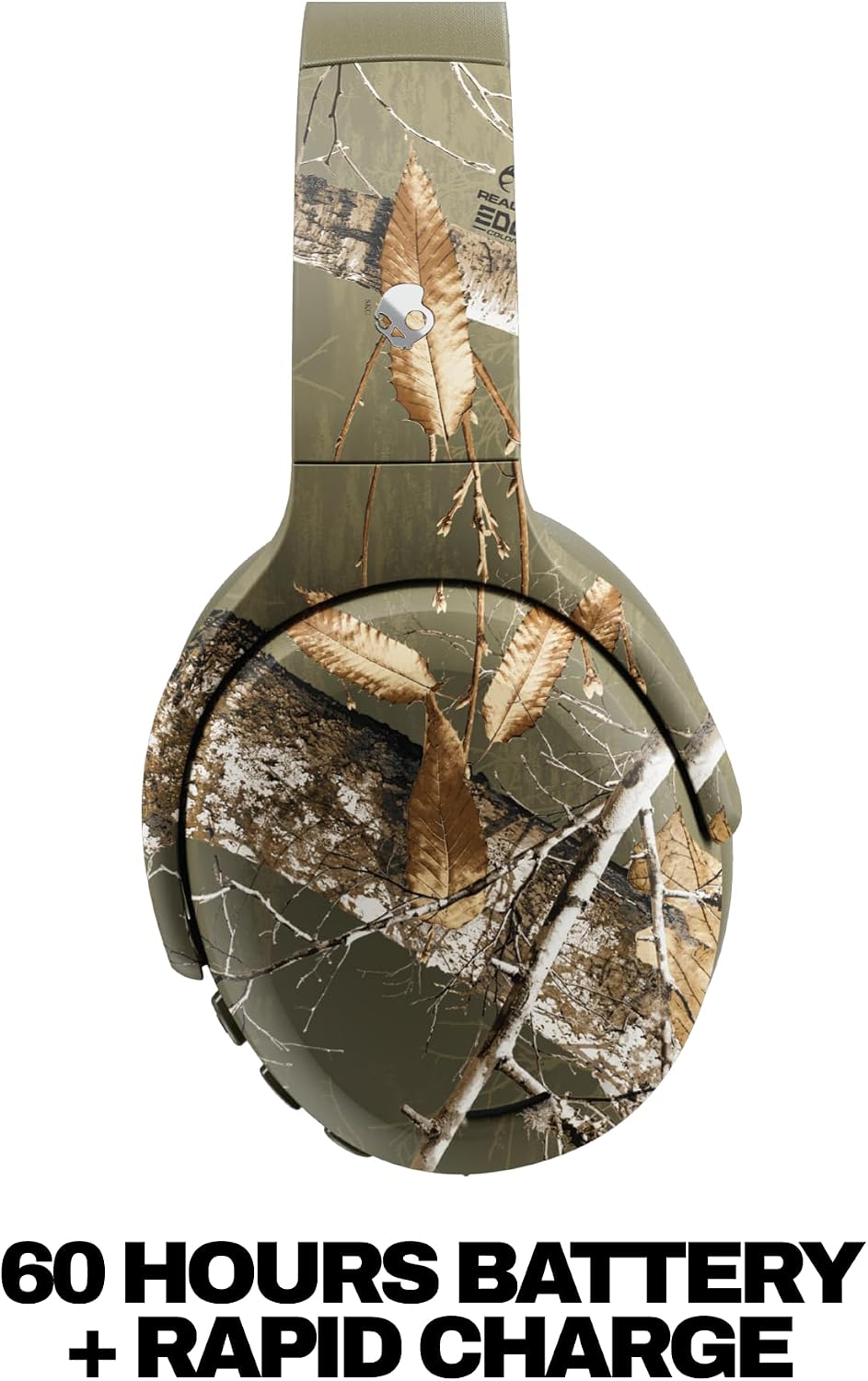 Detalle de Skullcandy Crusher ANC 2 Over-Ear Headphones, Realtree EDGE Drab, ANC