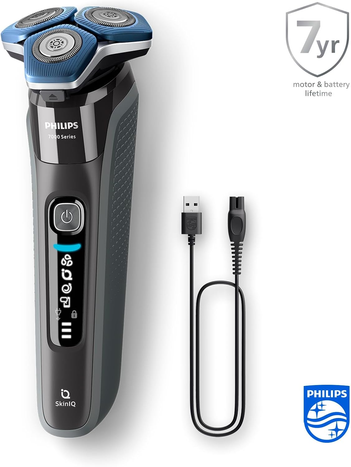 Thumbnail 1 de Philips Shaver Series 7000 S7887/35: Wet & Dry Electric Shaver with SkinIQ