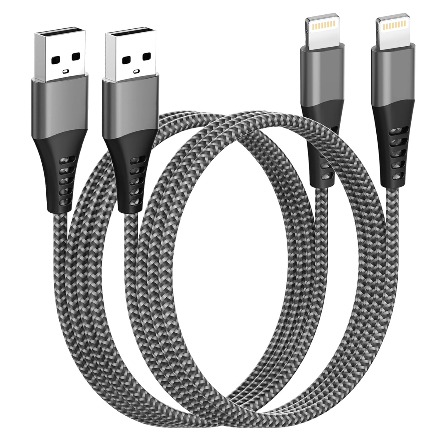 Detalle de AINPOW iPhone Charger Cable 1M 2Pack