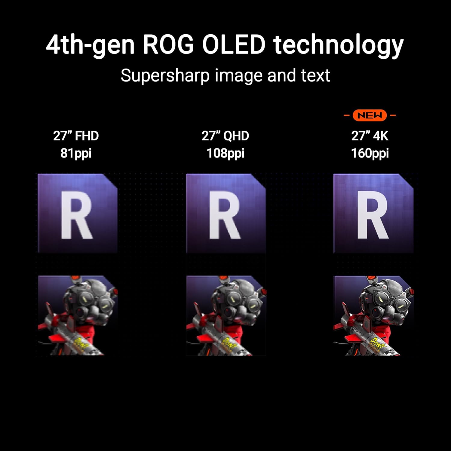 Detalle de ASUS ROG Swift PG27UCDM: 27” 4K QD-OLED with 240Hz for serious gaming