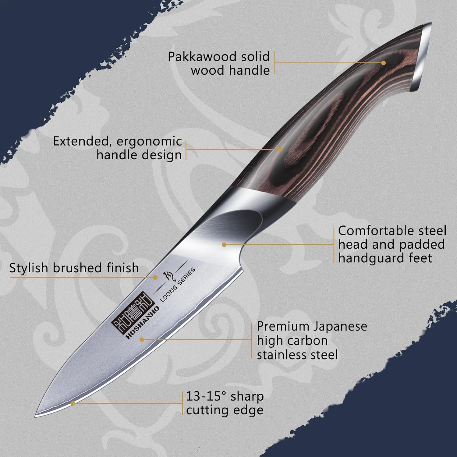Detalle 2 de HOSHANHO Paring Knife, 3.75-Inch Blade