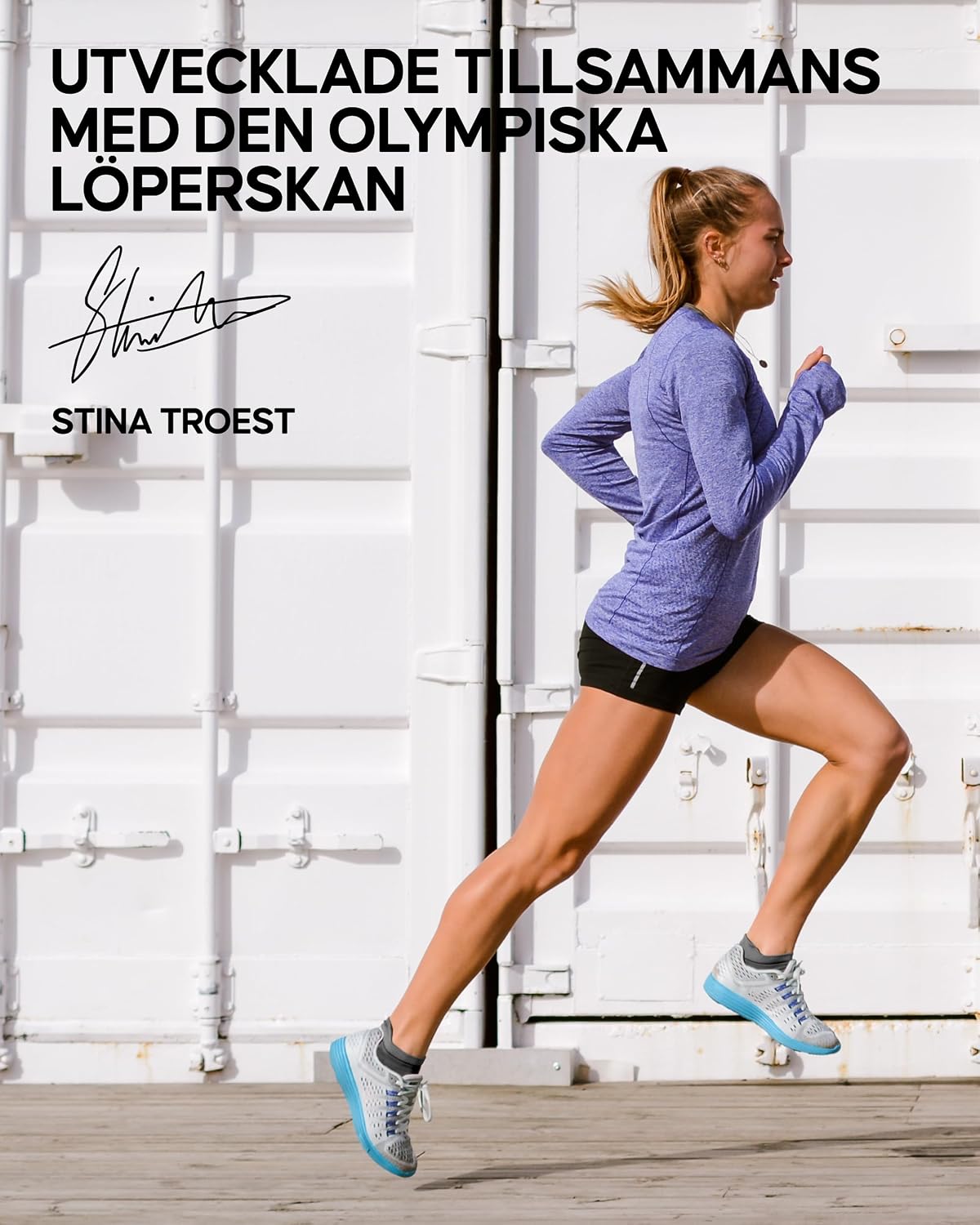 Detalle 1 de DANISH ENDURANCE löparstrumpor, låga, 3-pack med friktionszoner