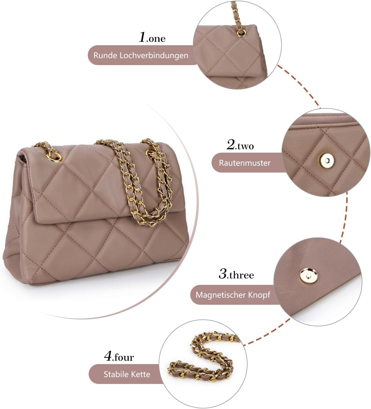 Thumbnail 4 de Sac à bandoulière Gladdon femme matelassé