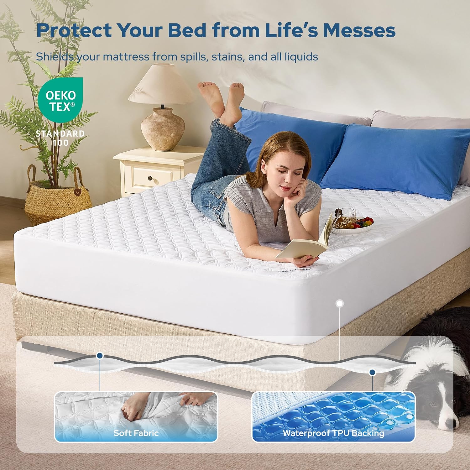 Thumbnail 1 de BEDLORE Single Mattress Protector Waterproof with Upgraded TPU Layer