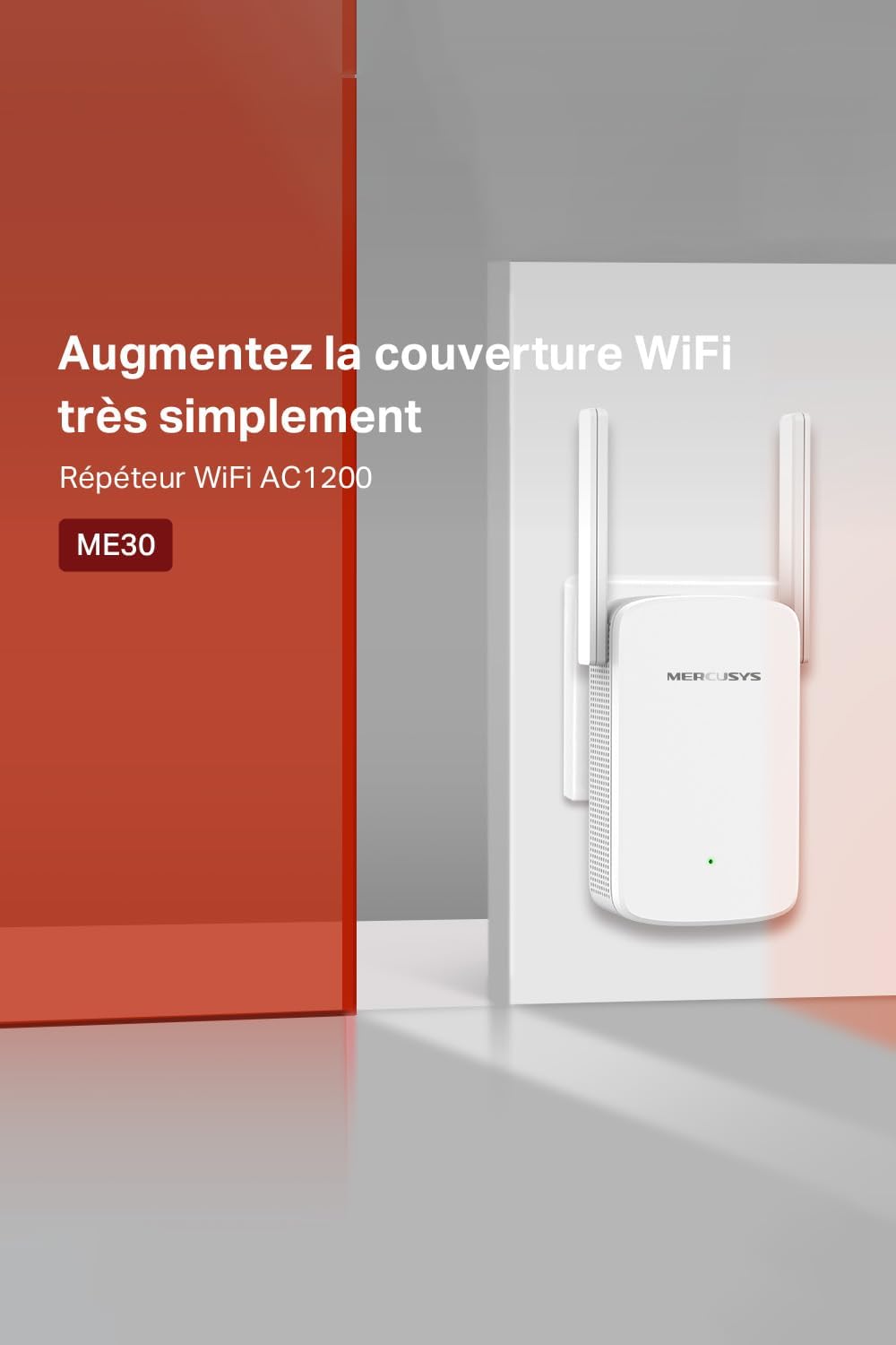 Detalle 2 de MERCUSYS TP-Link ME30 Répéteur WiFi AC1200