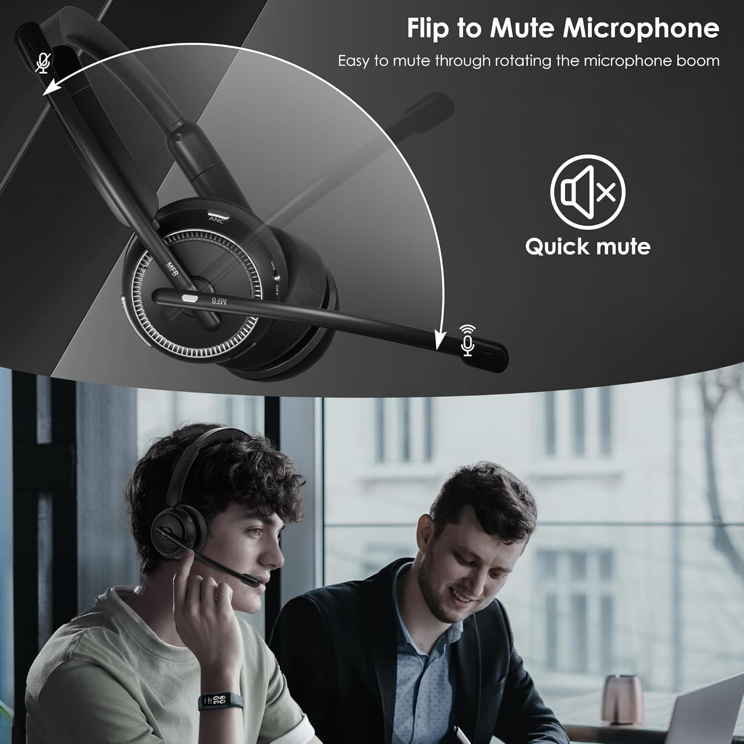 Thumbnail 4 de Angteela Upgrade ANC Headset 35h