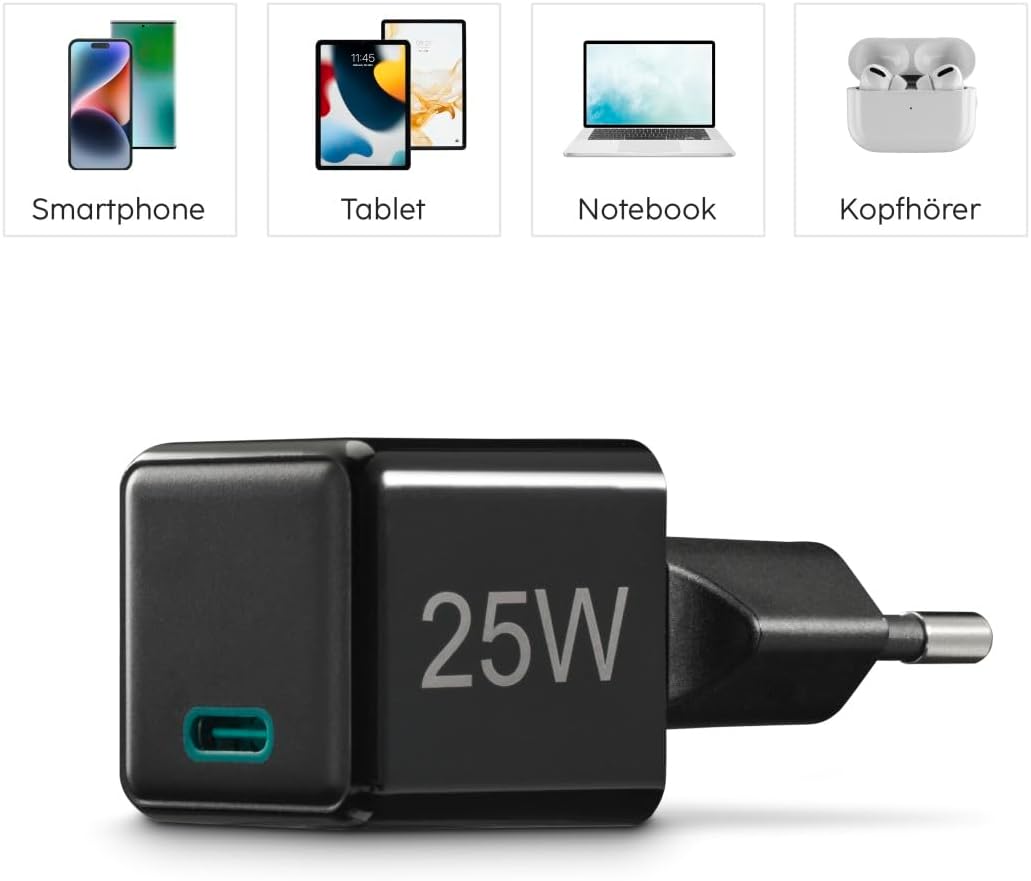 Thumbnail 5 de Hama Chargeur rapide 25W USB-C super mini avec Power Delivery et Quick Charge 3.0 (noir)