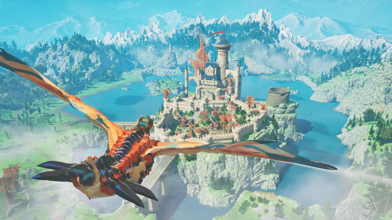 Detalle de Capcom Monster Hunter Stories 3 para Nintendo Switch 2, combates por turnos y exploración 3D