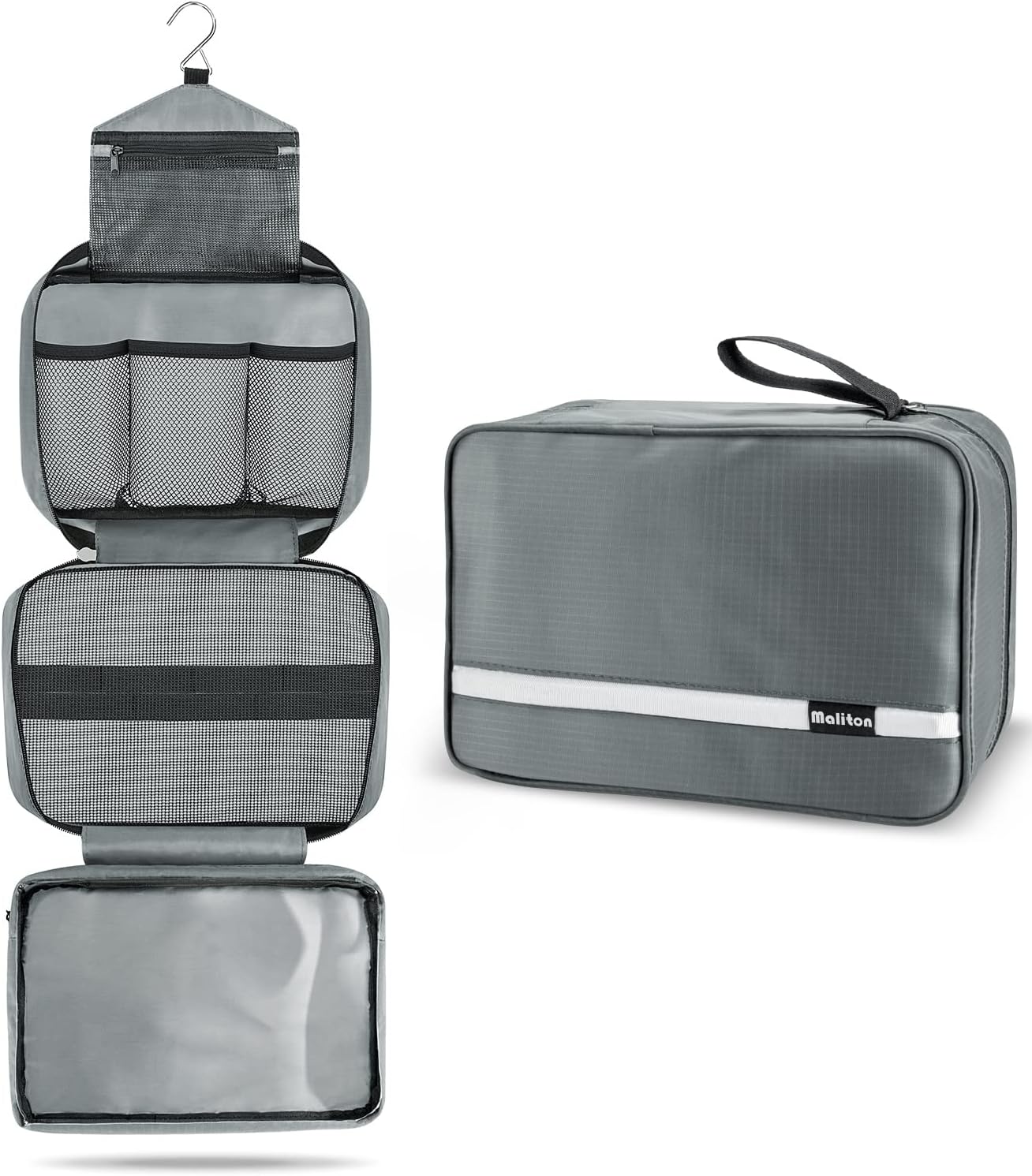Detalle de Maliton Hanging Toiletry Bag Large with 4 Compartments