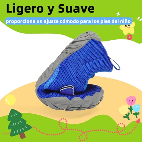 Thumbnail 5 de SAGUARO Barefoot Niños Zapatillas de Trail – Azul, 30 EU