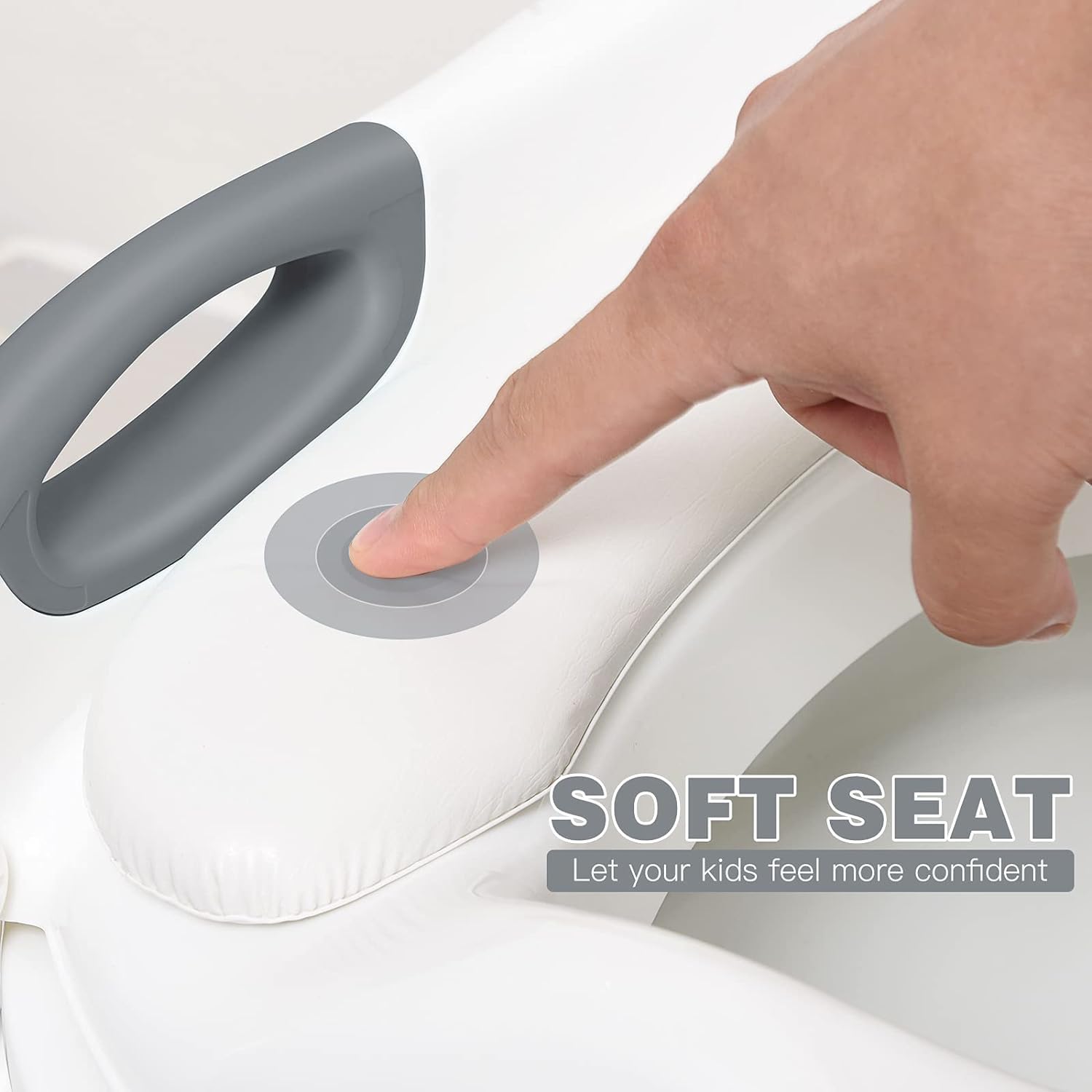 Detalle 2 de Kinder-Toilettensitz mit Treppe, bis 180 Pfund