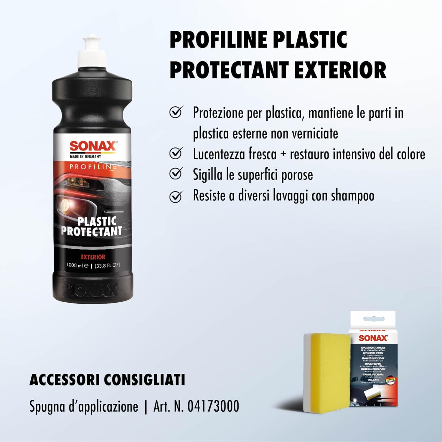 Thumbnail 2 de SONAX PROFILINE Plastic Protectant Exterior 1 L - Protettivo per plastica non verniciata e gomma