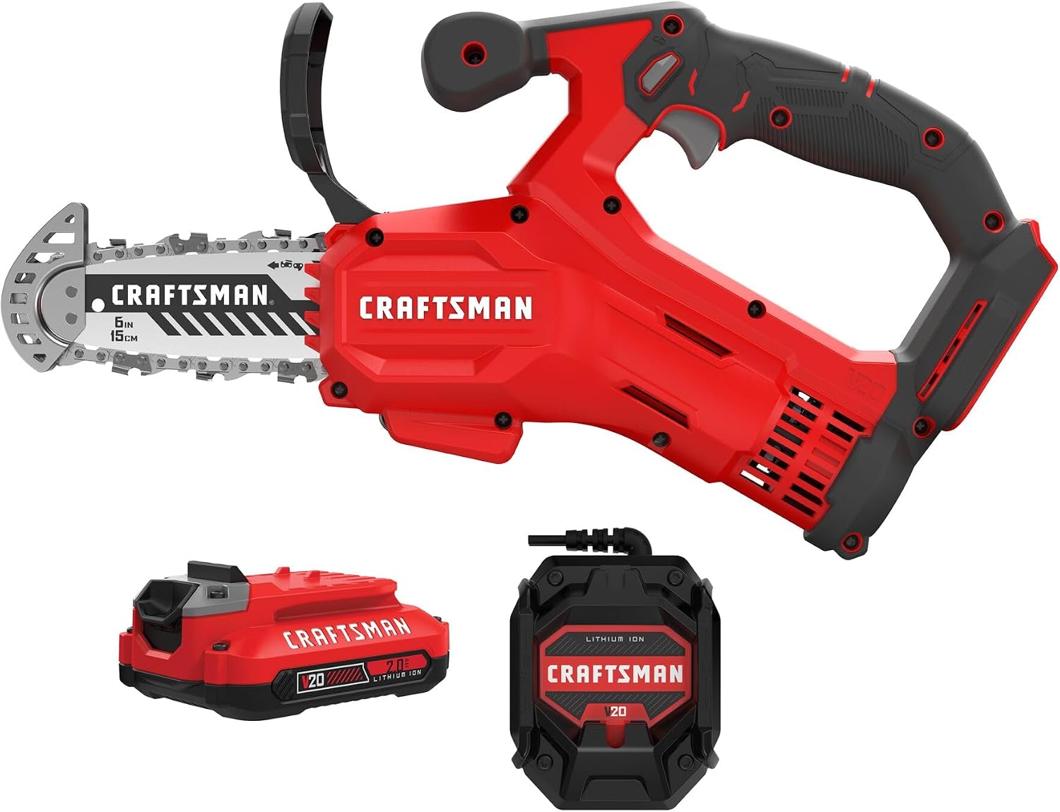 Detalle de CRAFTSMAN Cordless Pruning Chainsaw, 2.0Ah