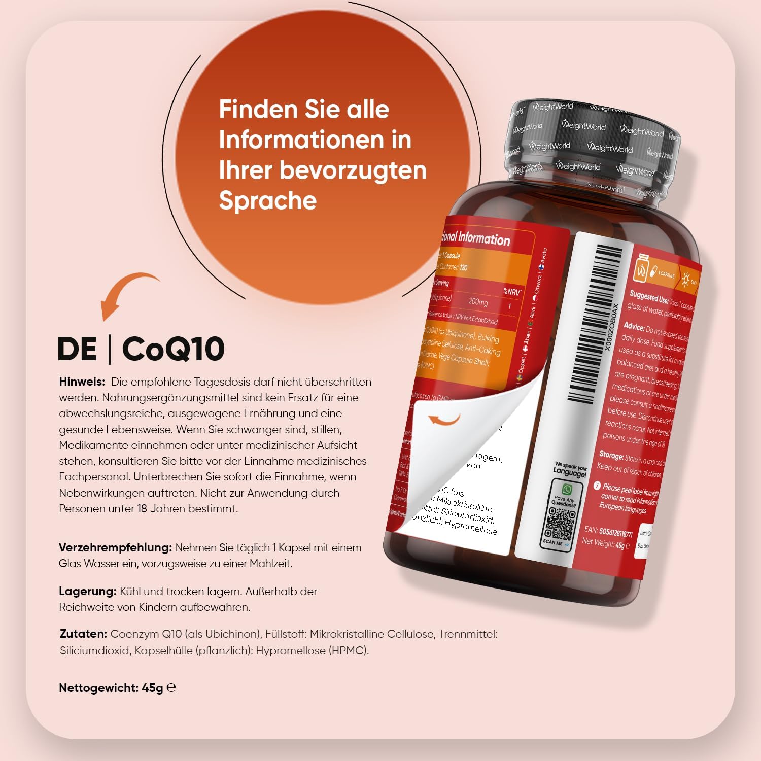 Detalle 2 de WeightWorld Coenzym Q10 200 mg đ