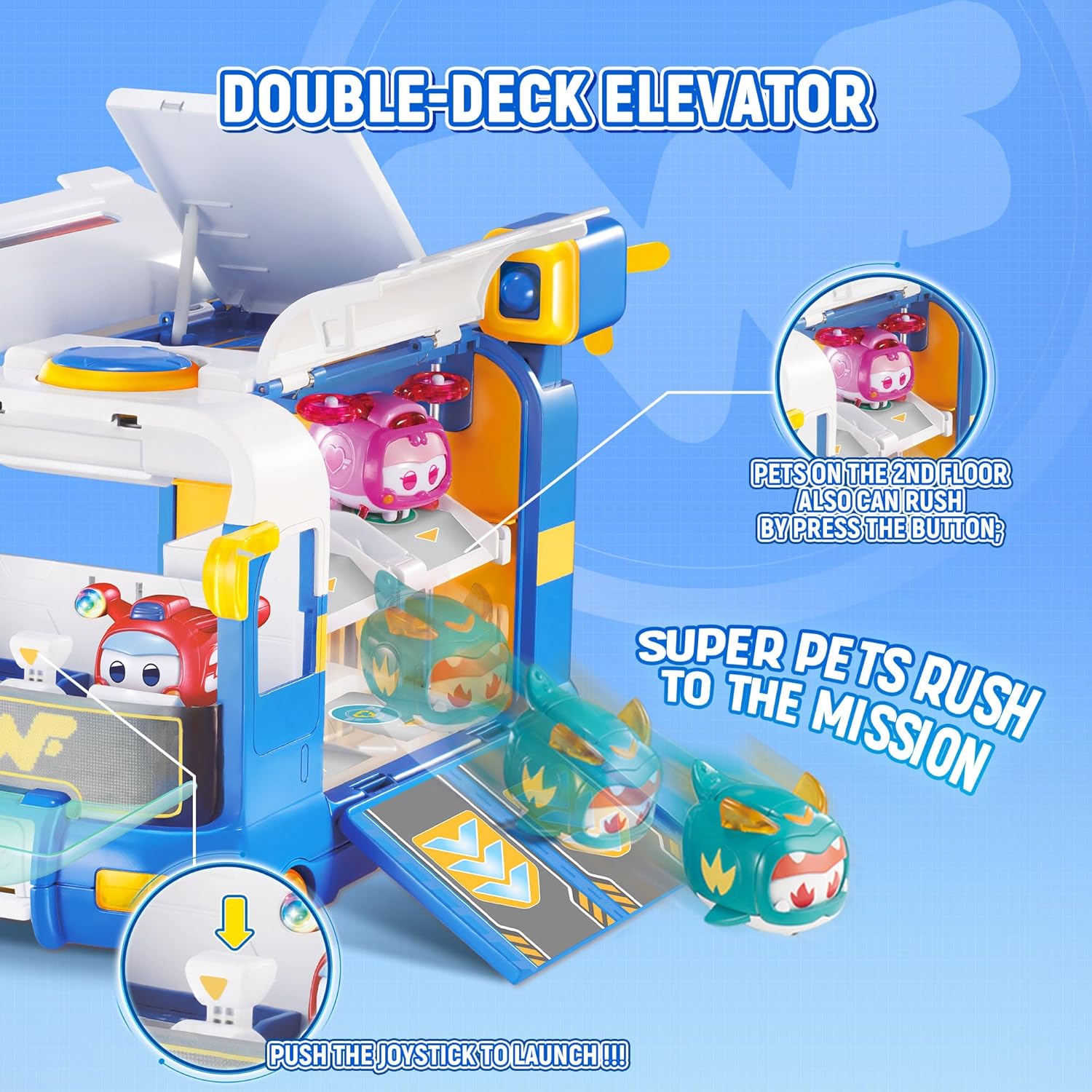 Thumbnail 3 de Super Wings 2-in-1 Mini Base Blau