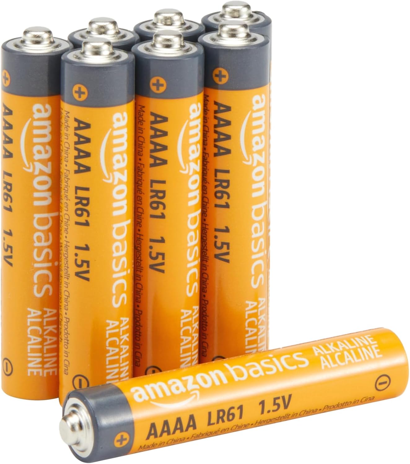 Detalle de Amazon Basics AAAA High Performance Alkaline Batteries (1.5 V) — Pack of 8
