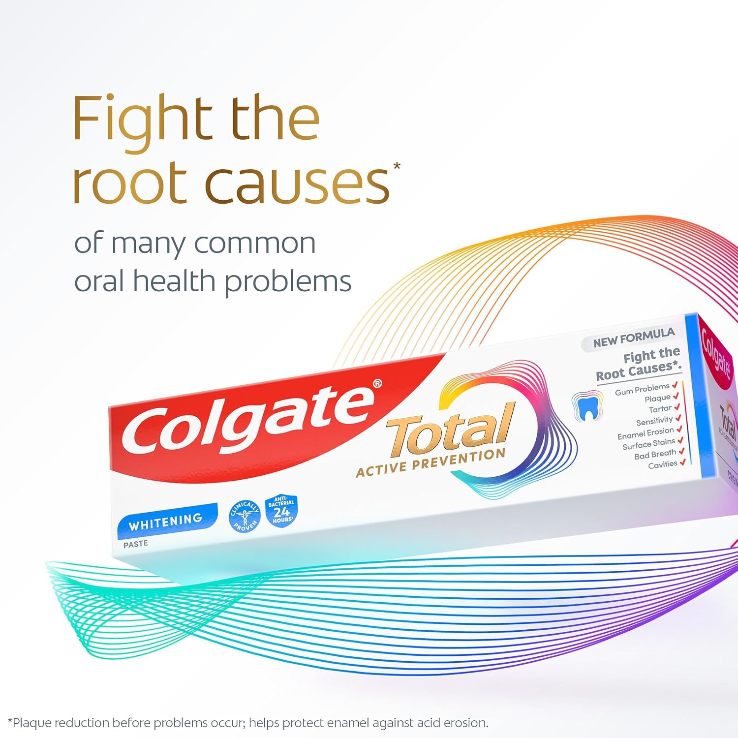 Thumbnail 2 de Colgate Total Whitening Toothpaste 4x100ml – Stronger 24-Hour Bacterial Defence and Long-Lasting Protection