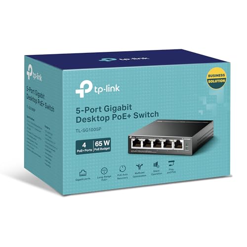 Thumbnail 6 de TP-Link TL-SG1005P: 5-Port Gigabit PoE Switch mit 4 PoE+ Ports