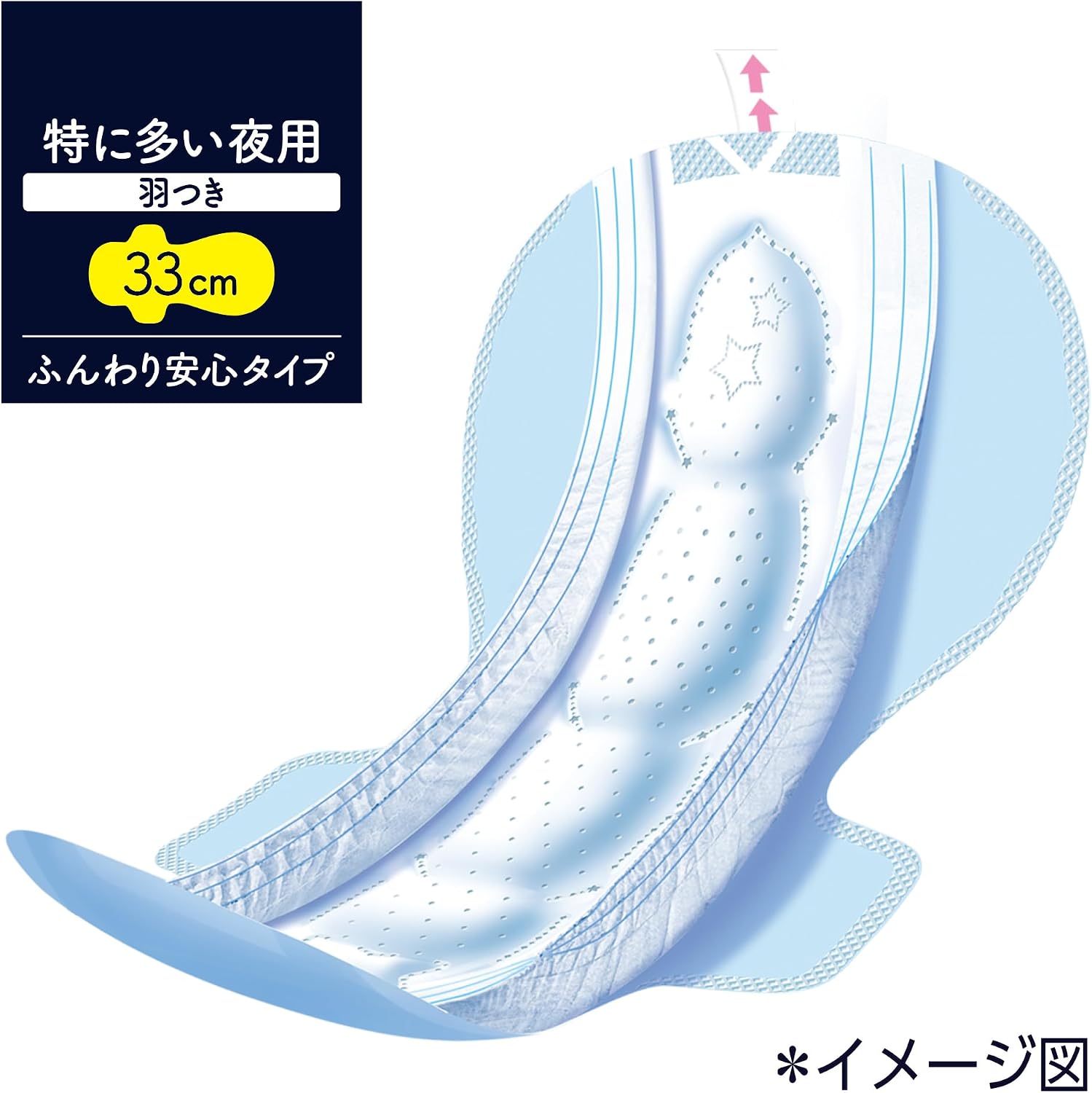 Thumbnail 1 de ソフィ 超熟睡ガード330 夜用ナプキン 特に多い夜用 36枚入り せき止めクッション付き