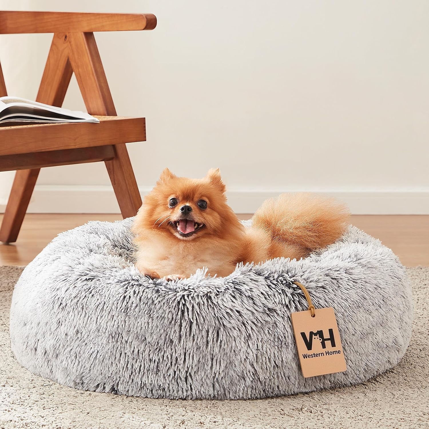 Detalle de Western Home Round Dog Bed, 20-Inch