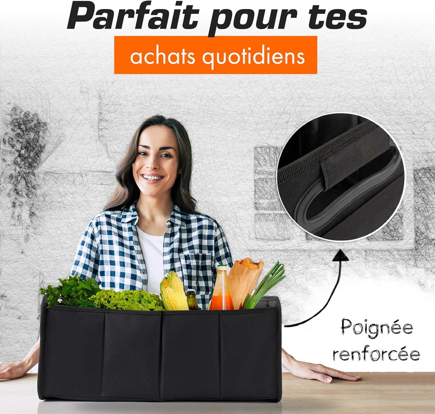 Detalle 2 de upgrade4cars Organisateur de coffre pliable