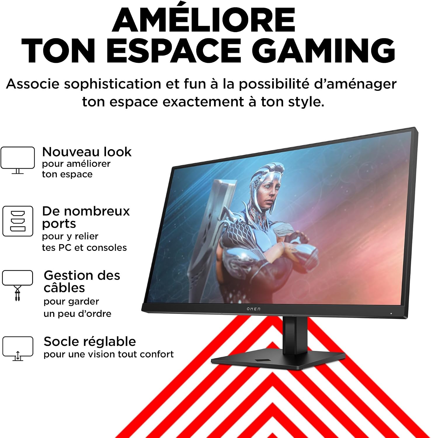 Detalle 2 de HP OMEN 27 Écran Gaming 27 165 Hz