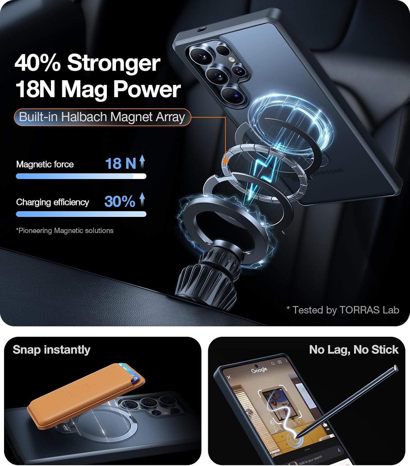 Detalle 2 de TORRAS 360 Spin Magnetic Stand 6.9-inch Case