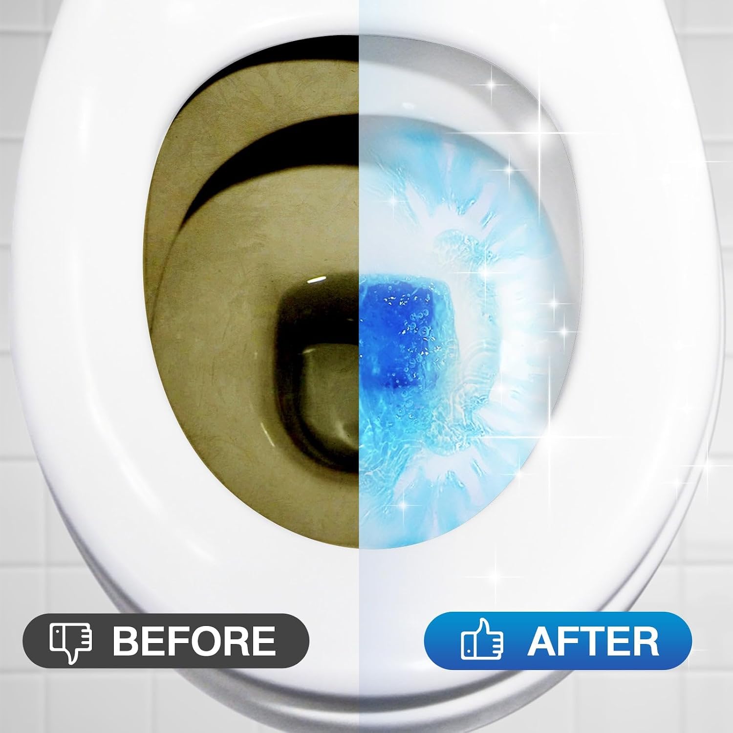 Thumbnail 4 de Vacplus Toilet Bowl Cleaner Tablets, 12-Pack, Blue Water, Sustained-Release