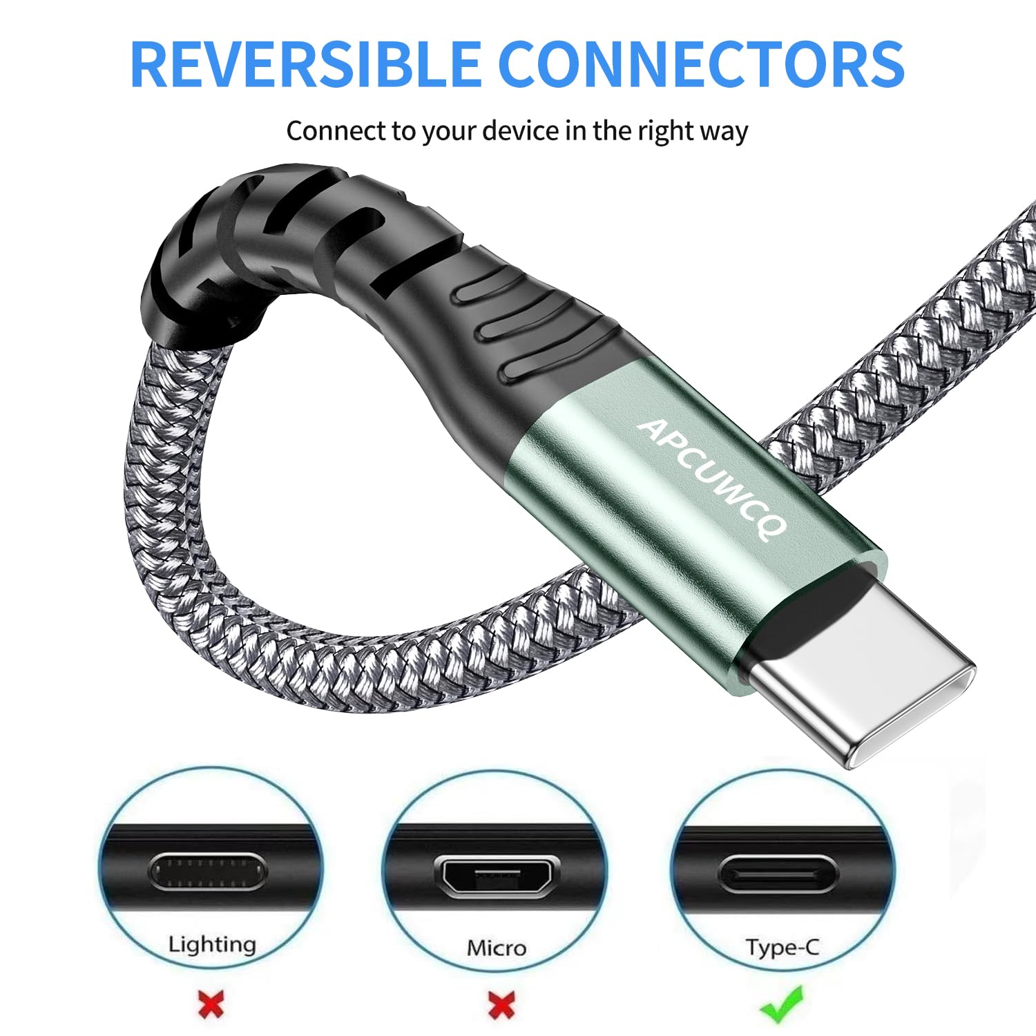 Thumbnail 1 de USB C Cable 5M 3.1A fast charging cable