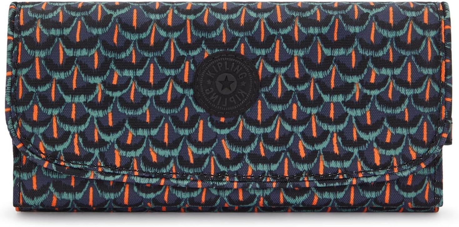 Detalle de Kipling MONEY LAND Portafoglio Grande Inviting Grey: ampiezza, stile e RFID in un unico formato