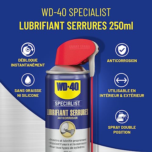 Detalle de WD-40 Specialist Lubrifiant Serrures 250 ml – sans graisse ni silicone