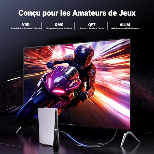 Thumbnail 3 de UGREEN Câble HDMI 2.1 Certifié 8K/10K – 2m, 48 Gbps