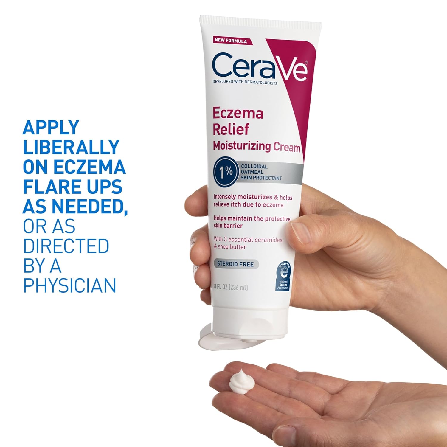 Thumbnail 5 de CeraVe Eczema Relief Cream with Colloidal Oatmeal, Shea Butter & Vitamin E (8 oz)