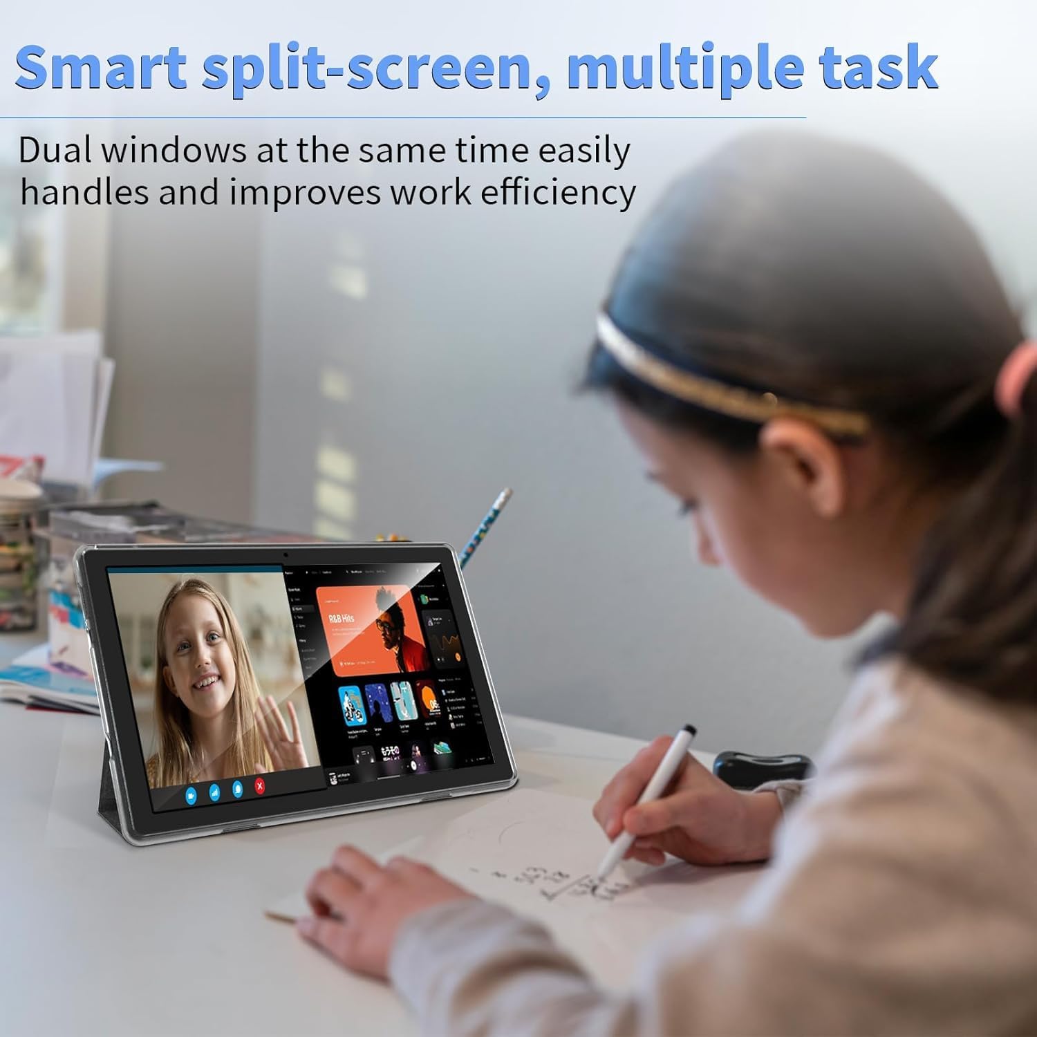 Thumbnail 4 de ECOPAD Android 15 10-Inch Tablet (2-in-1) with Keyboard & Mouse, 12GB RAM + 64GB ROM + 1TB Expand, WiFi 6/ Bluetooth, Black Set