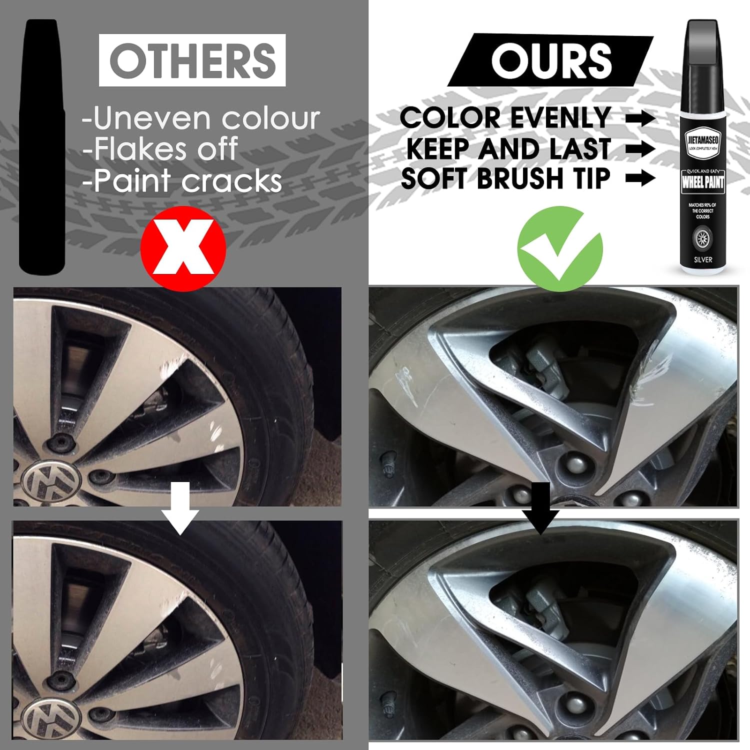 Thumbnail 6 de Gloss Black Rim Touch Up Paint – Wheel Repair Kit