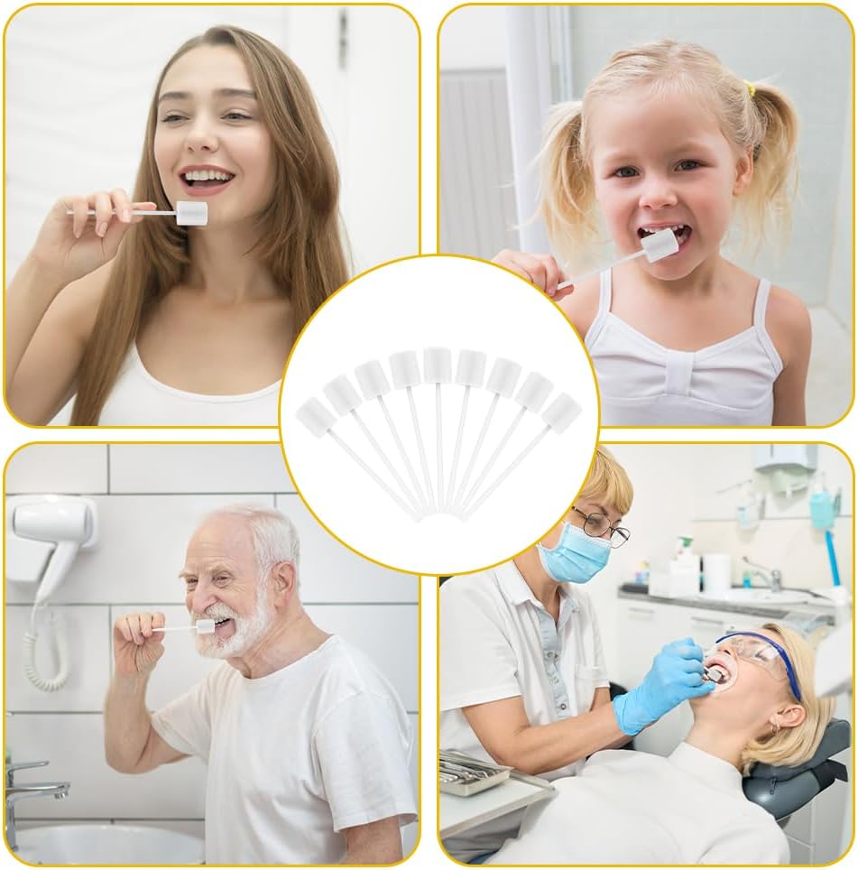 Thumbnail 6 de ACWOO engångsmunsvampar för munvård, 100-pack med latexfri svamp