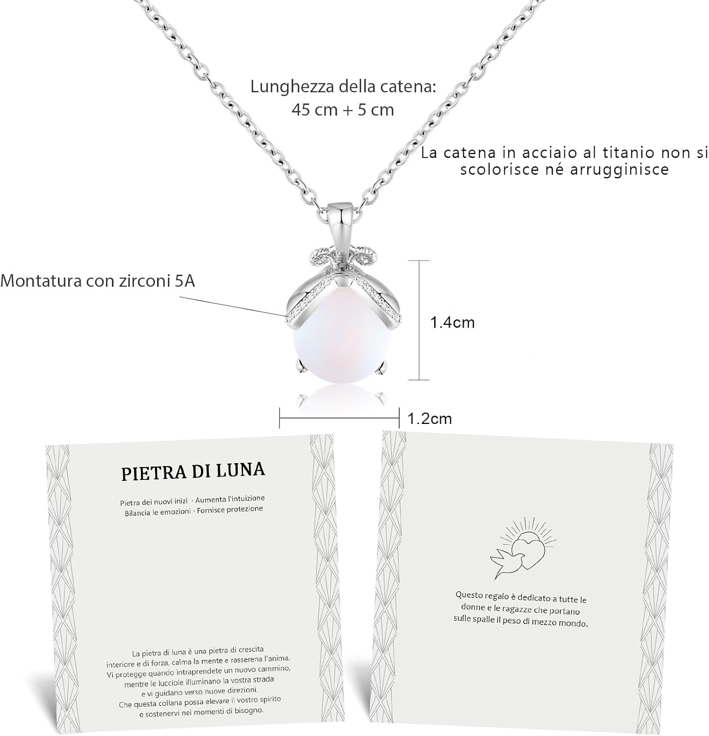 Thumbnail 4 de Lueaurra Collana Pietra di Luna