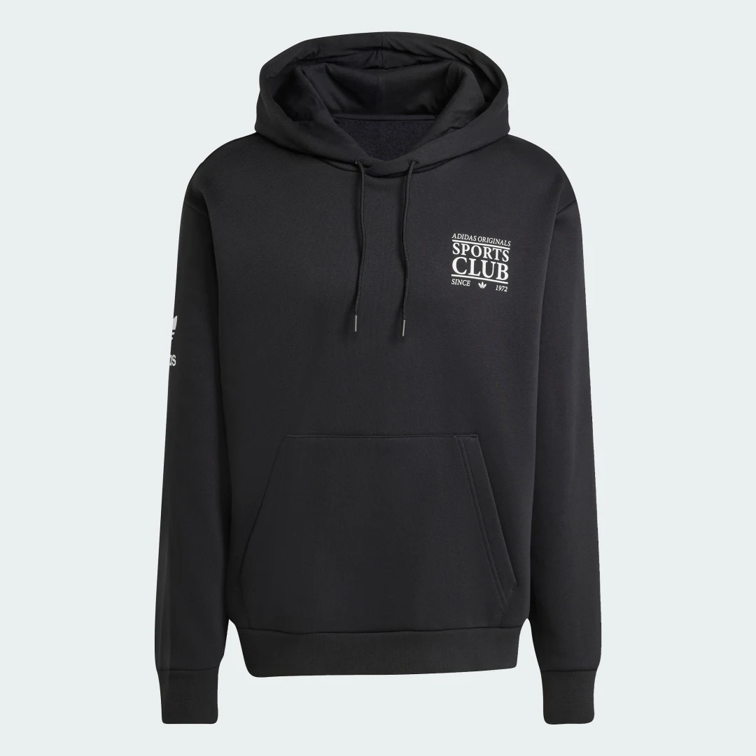 Thumbnail 3 de Sudadera estampada con capucha Adidas – negro, versátil y cómoda para el día a día