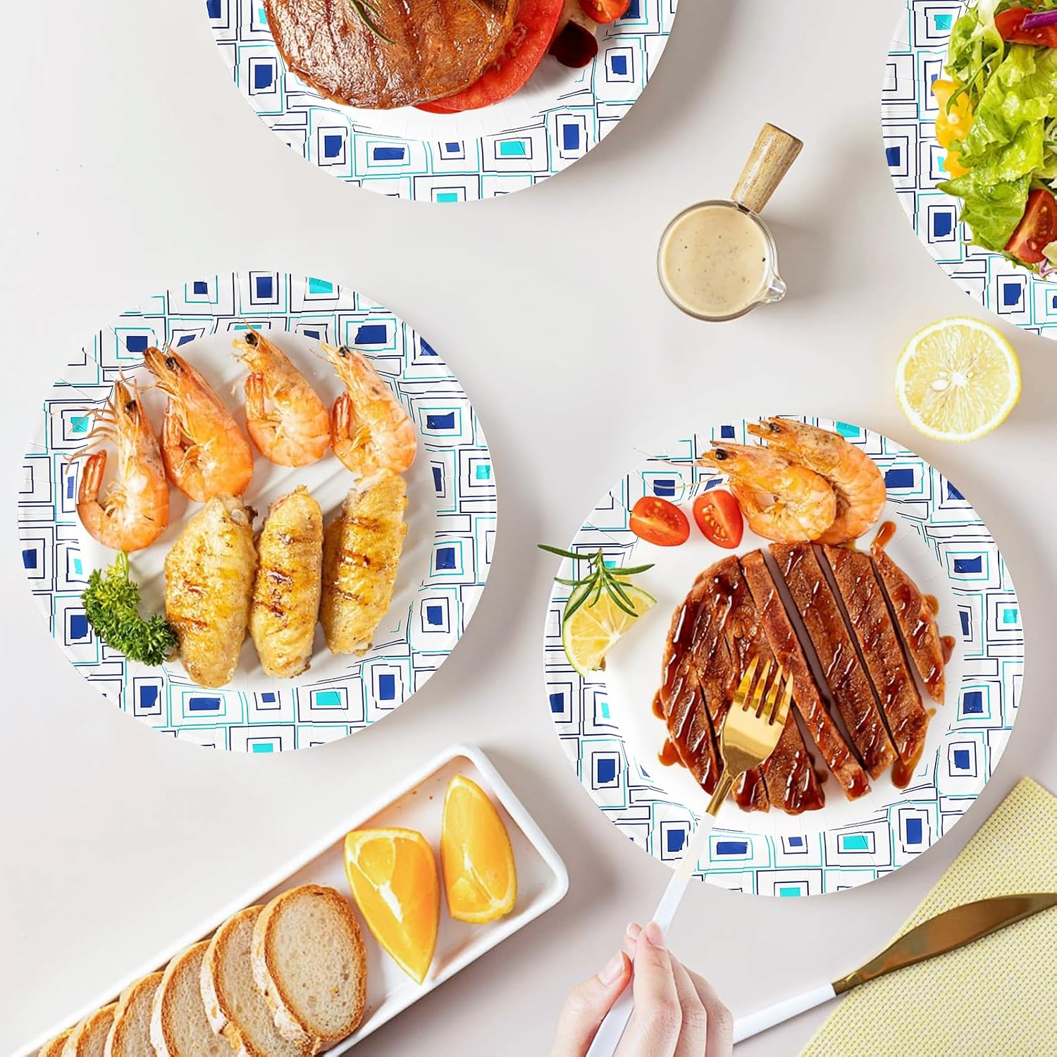 Detalle de Lamosi Paper Plates, 10-Inch